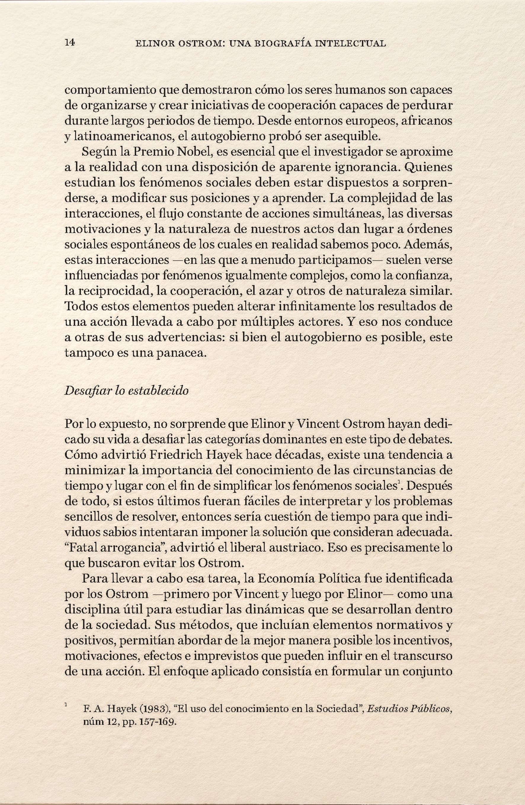 Elinor Ostrom, una biografía intelectual — página 12